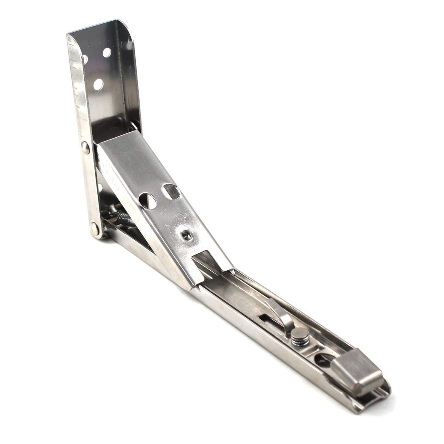 12 Inch Folding Spring Loaded Supports Wall Mount Hanging Shelf Bracket for f…