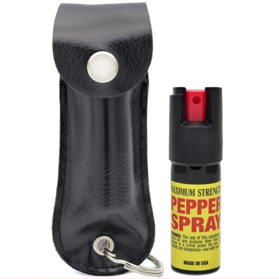 Self Defense Rechargeable Stun Gun + Spray with LED Light – Free Holster