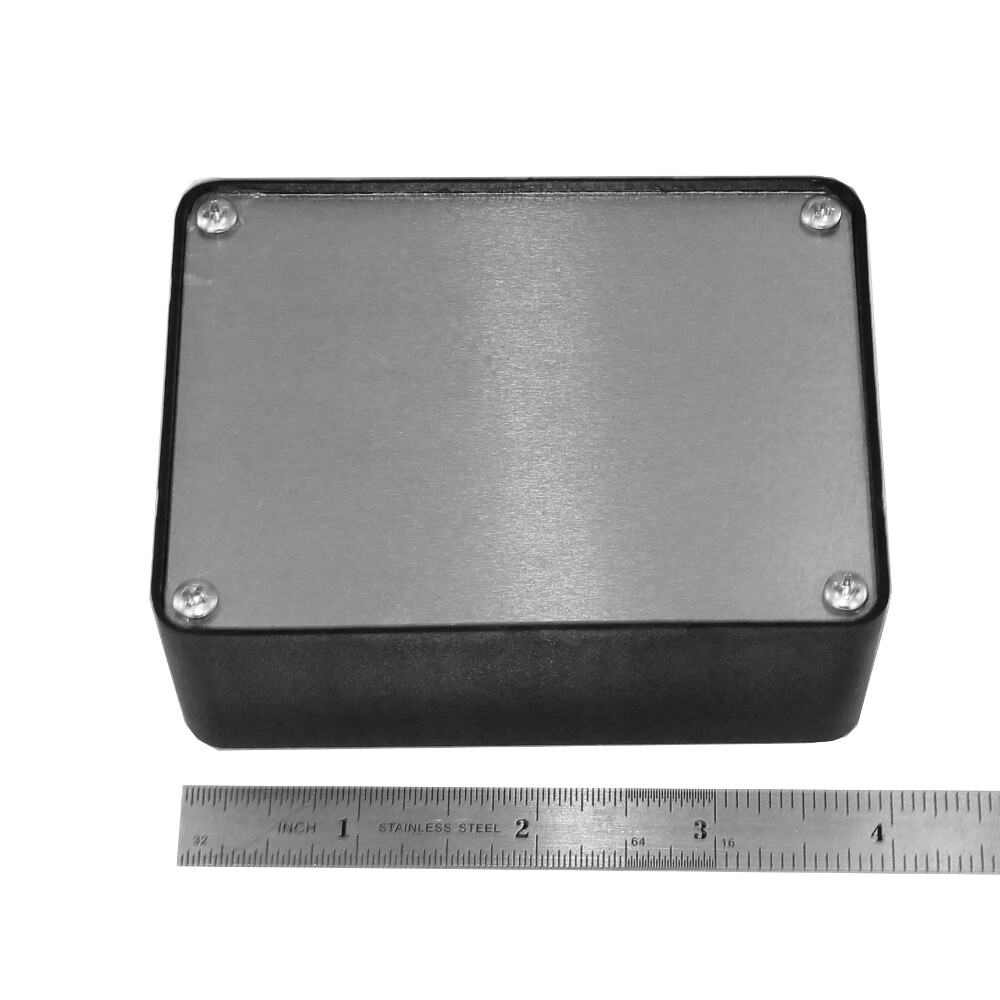 ABS Plastic Project Hobby Electronics Box with Aluminum Lid – 4″ x 3″ x 1.6″