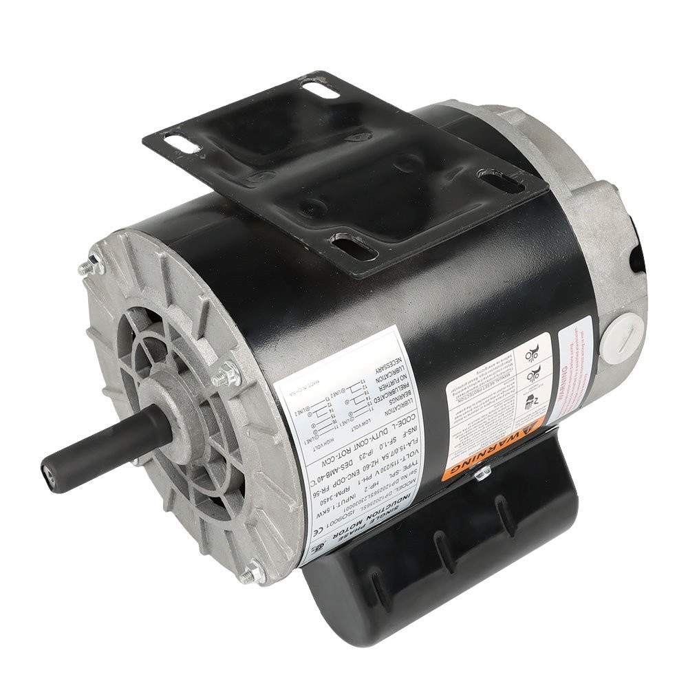 3450 RPM 2 HP SPL Compressor Duty Electric Motor 5/8″ Shaft 115/230 Volt 56Frame