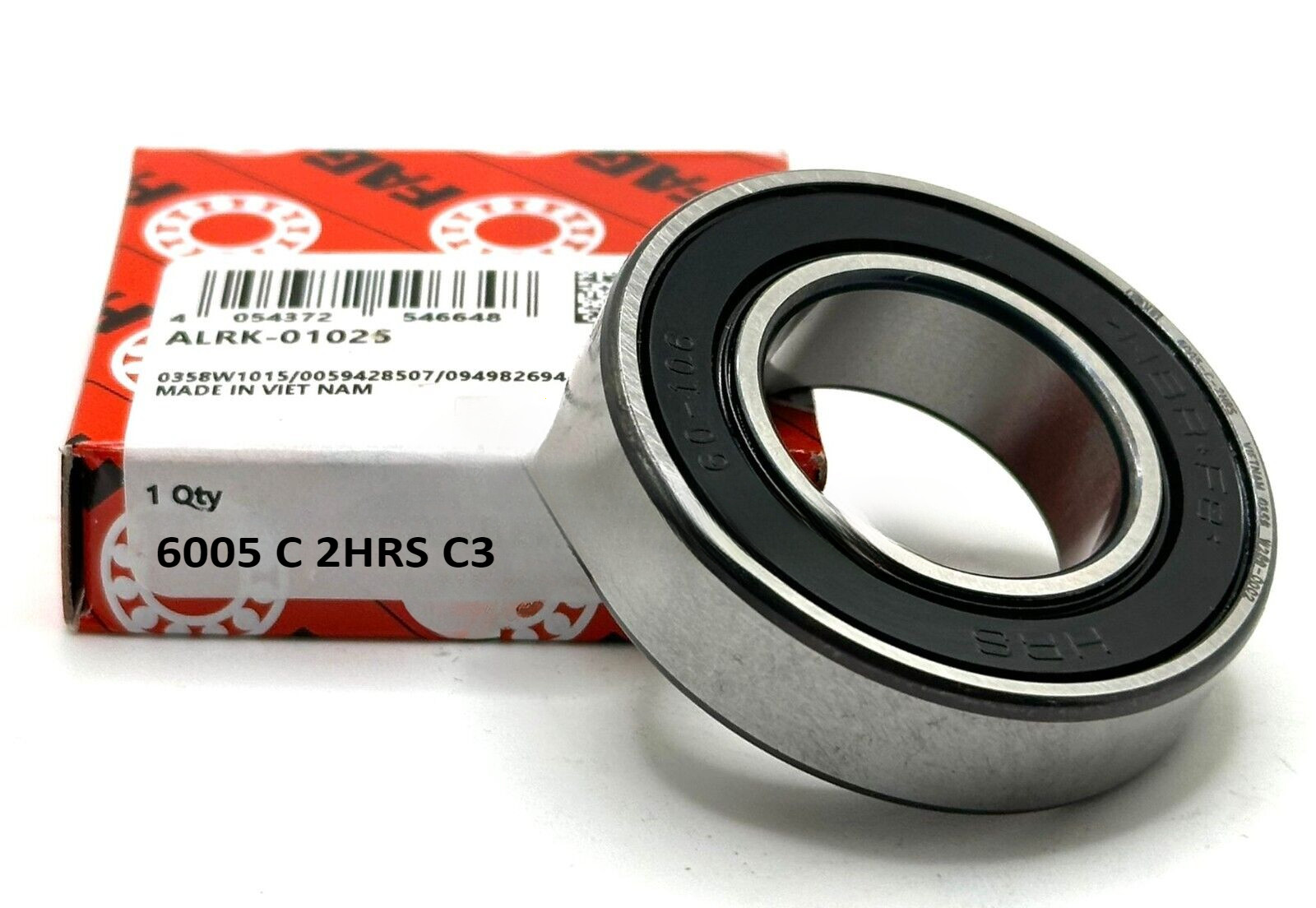 FAG 6005 2HRS C3 DEEP GROOVE BALL BEARING RUBBER SEALED 25x47x12 mm
