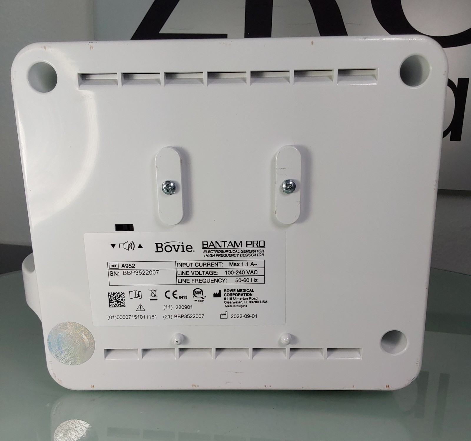 Bovie A952 Bantam PRO Electrosurgical Generator + High Frequency Desiccator