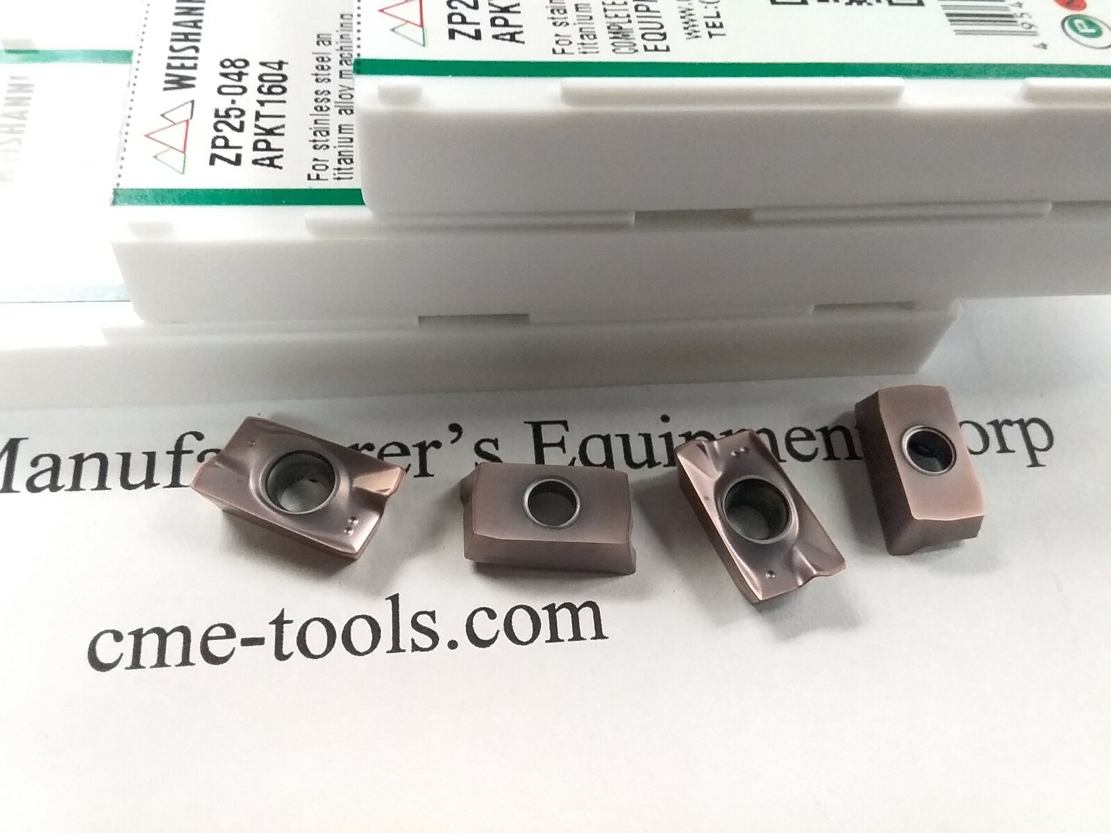 30pcs APKT1604 Carbide Inserts for stainless steel & titanium alloy cutting-new
