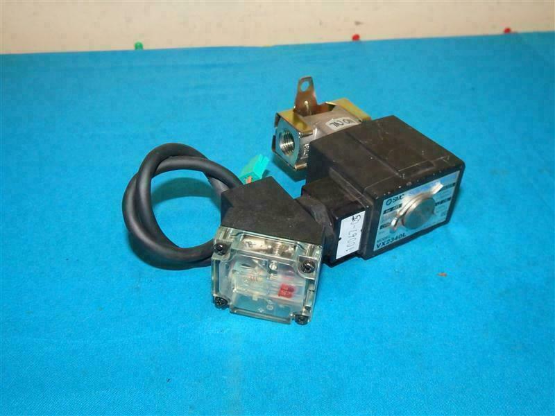 SMC VX2340L Solenoid Valve 0~0.35MPa 6mm 0~0.3MPa Made in Japan w/ Scratches