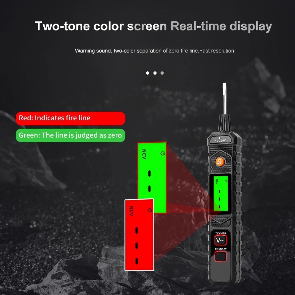 Voltage Electric Tester Volt Detector Test Pen AC DC Non-Contact Sensor 12-1000V
