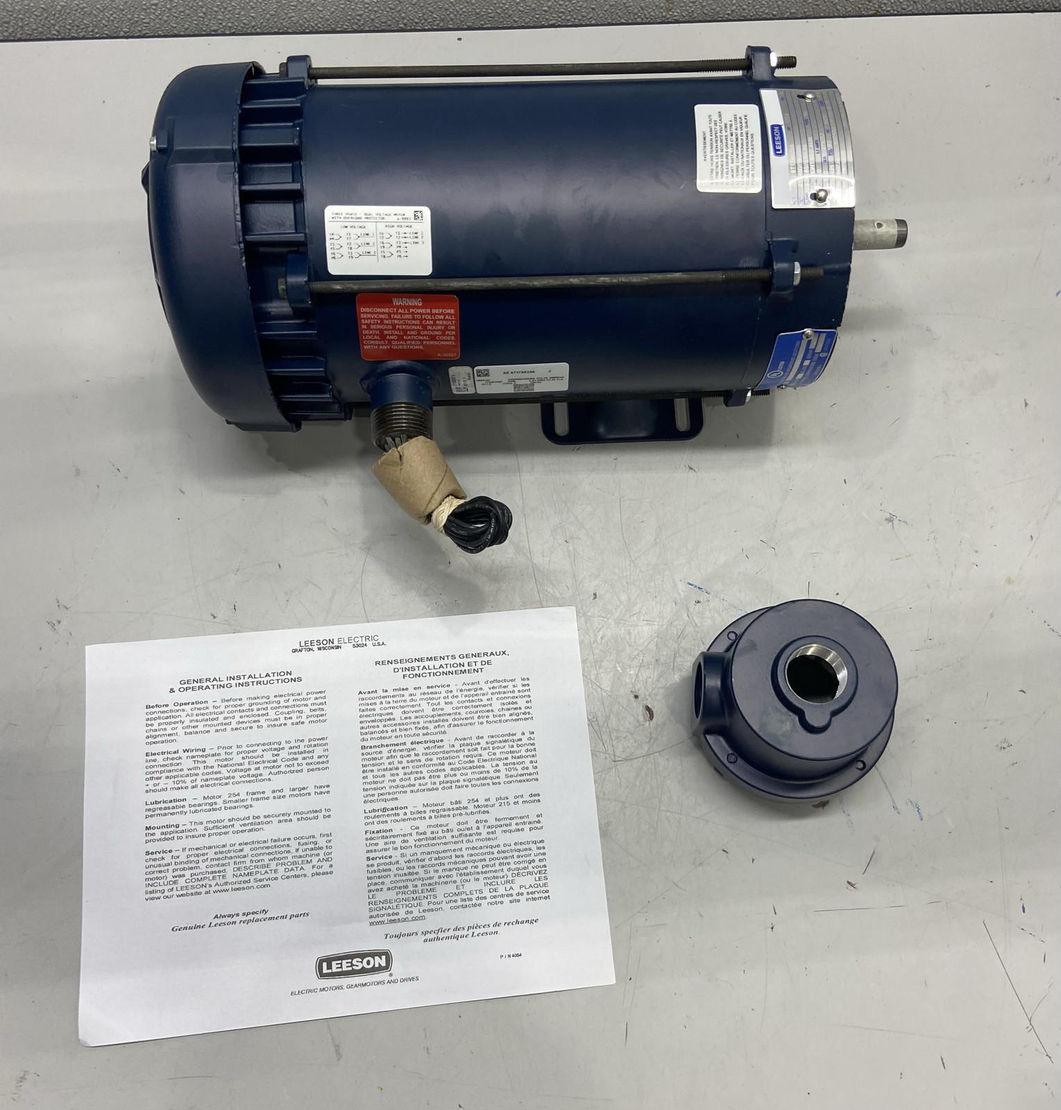 Leeson 1 HP 1765 RPM 56 C 3 Phase Explosion Proof Motor 119437.00