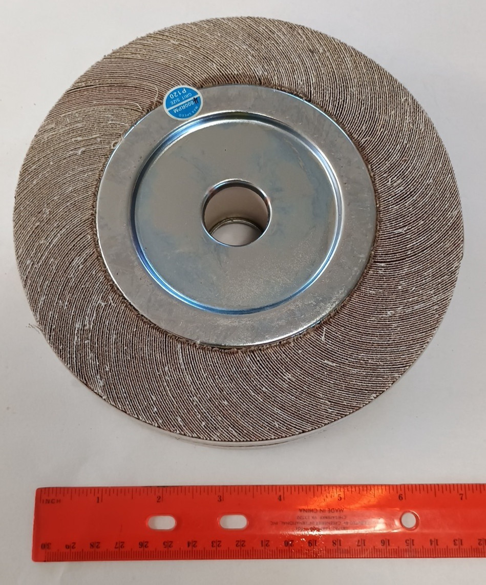 8″ x 2″ x 1″ 120 Grit Abrasive Flap Wheel 4800 RPME 1 Pc