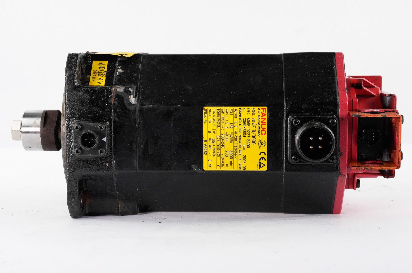 FANUC A06B-0227-B300 Alpha iF 8/3000 AC Servo Motor A06B0227B300 1.6kW