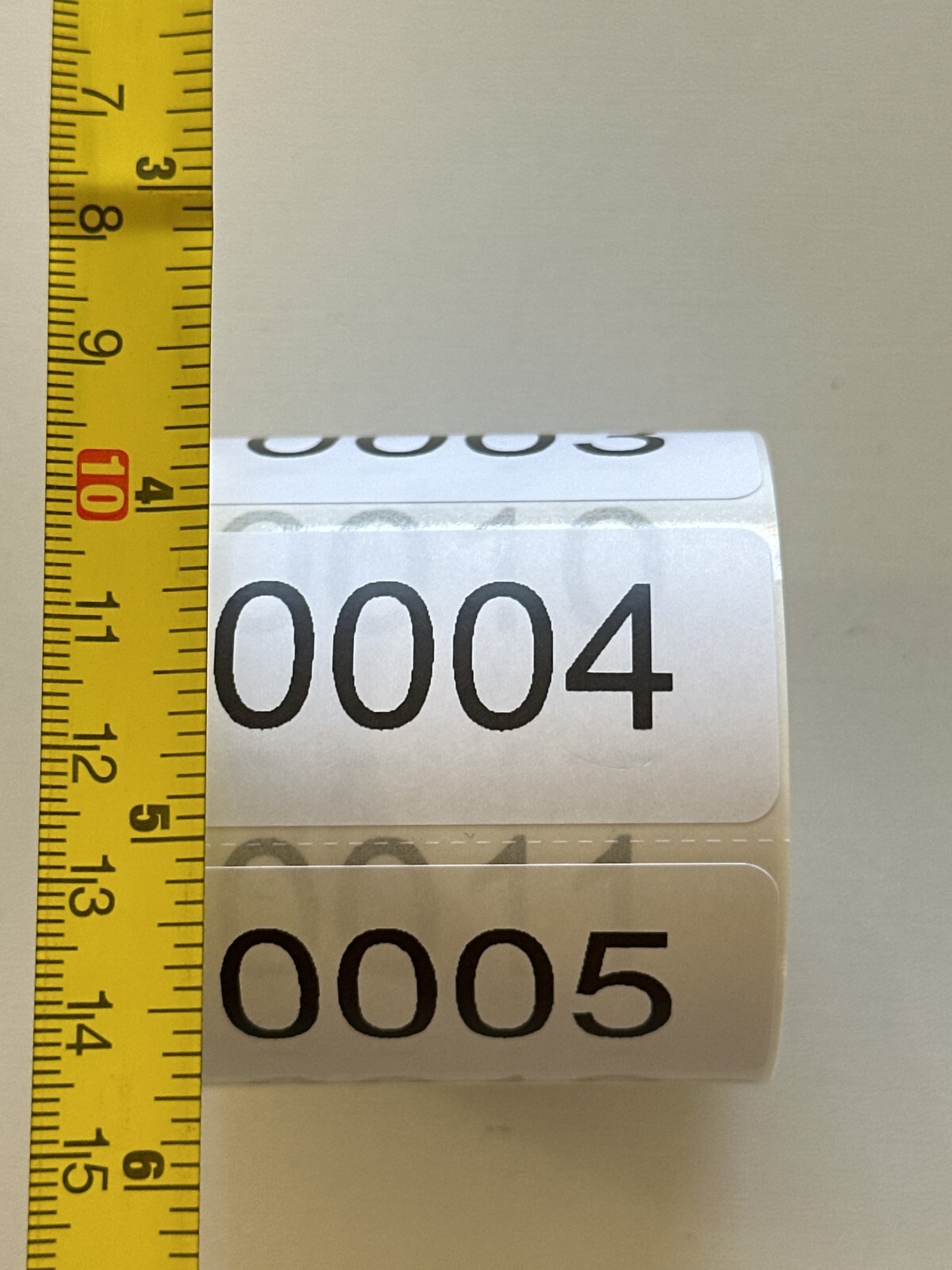 500 Labels Consecutive Number Inventory Stickers Labels 2″ x 1″ Customize