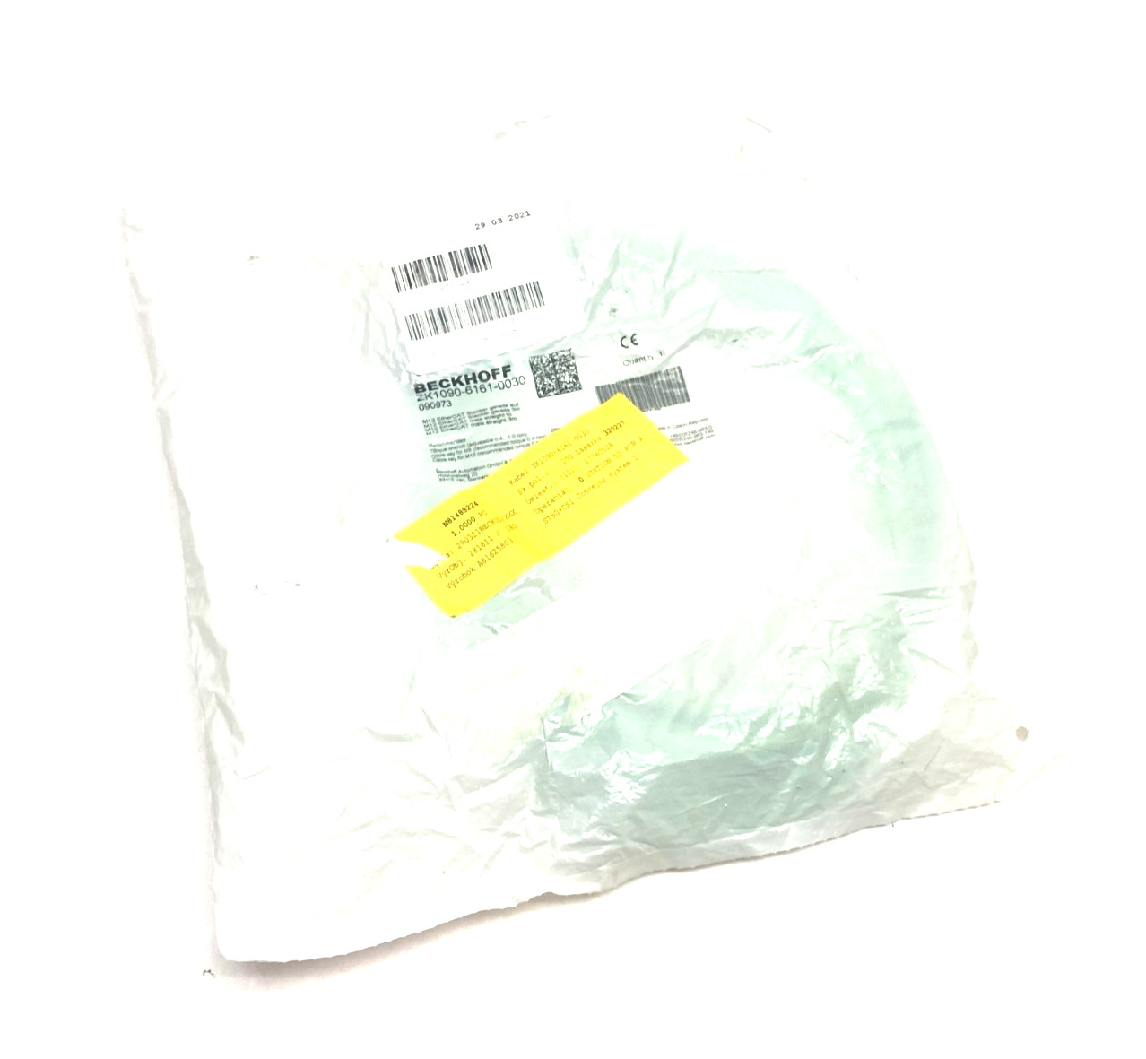 Beckhoff ZK1090-6161-0030 Double Ended EtherCAT Power Cable M12 4-Pin 090973