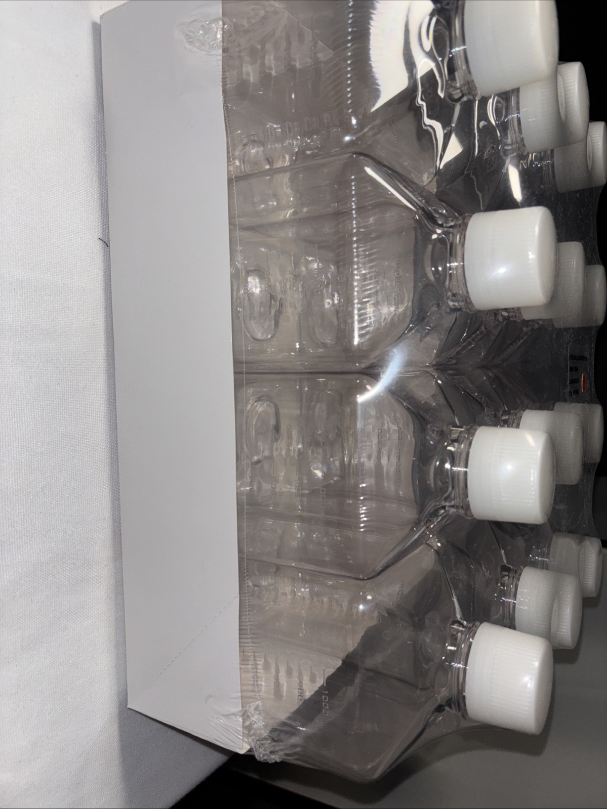 Thermo Scientific Nalgene PETG Square Media Bottle, 1000mL – 12 pack – Sterile