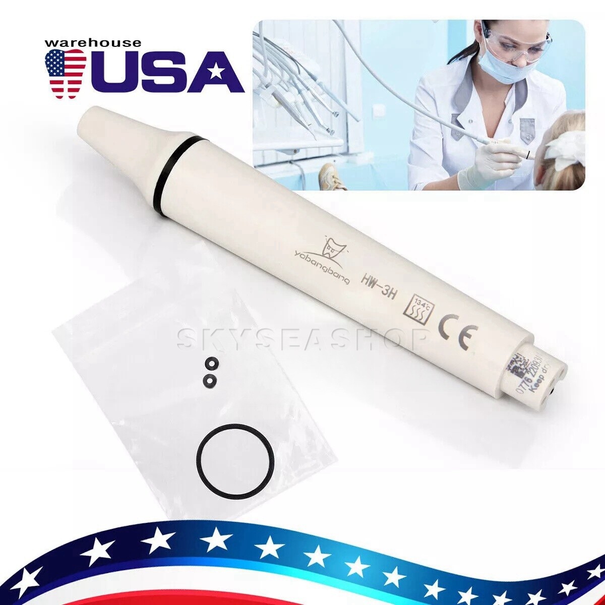 Dental Ultrasonic Scaler Handpiece Piezo HW-3H For SKYSEA/EMS SK