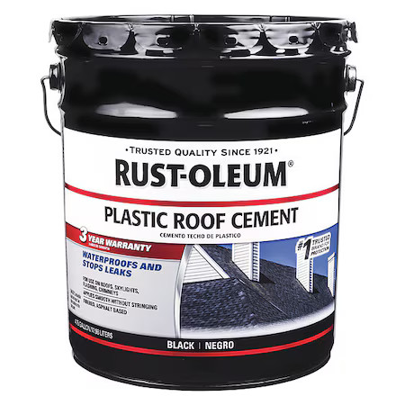 Rust-Oleum 301990 Roof Cement,Solvent Base,4.75 Gal