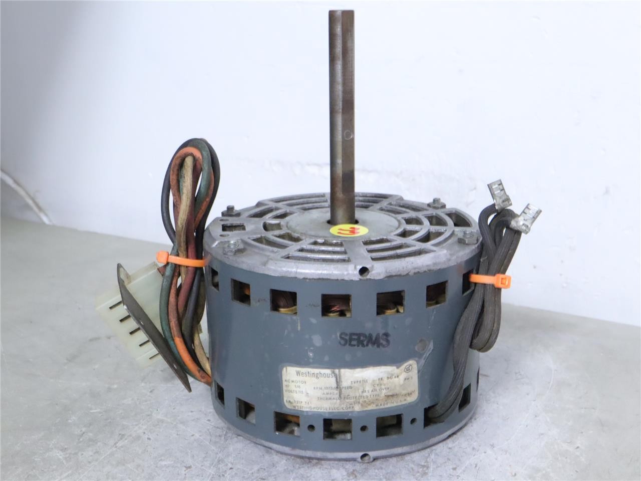 Westinghouse 321P341 HVAC Fan Blower Motor 1/6HP 115V 1075RPM 4SPD 1PH DU48