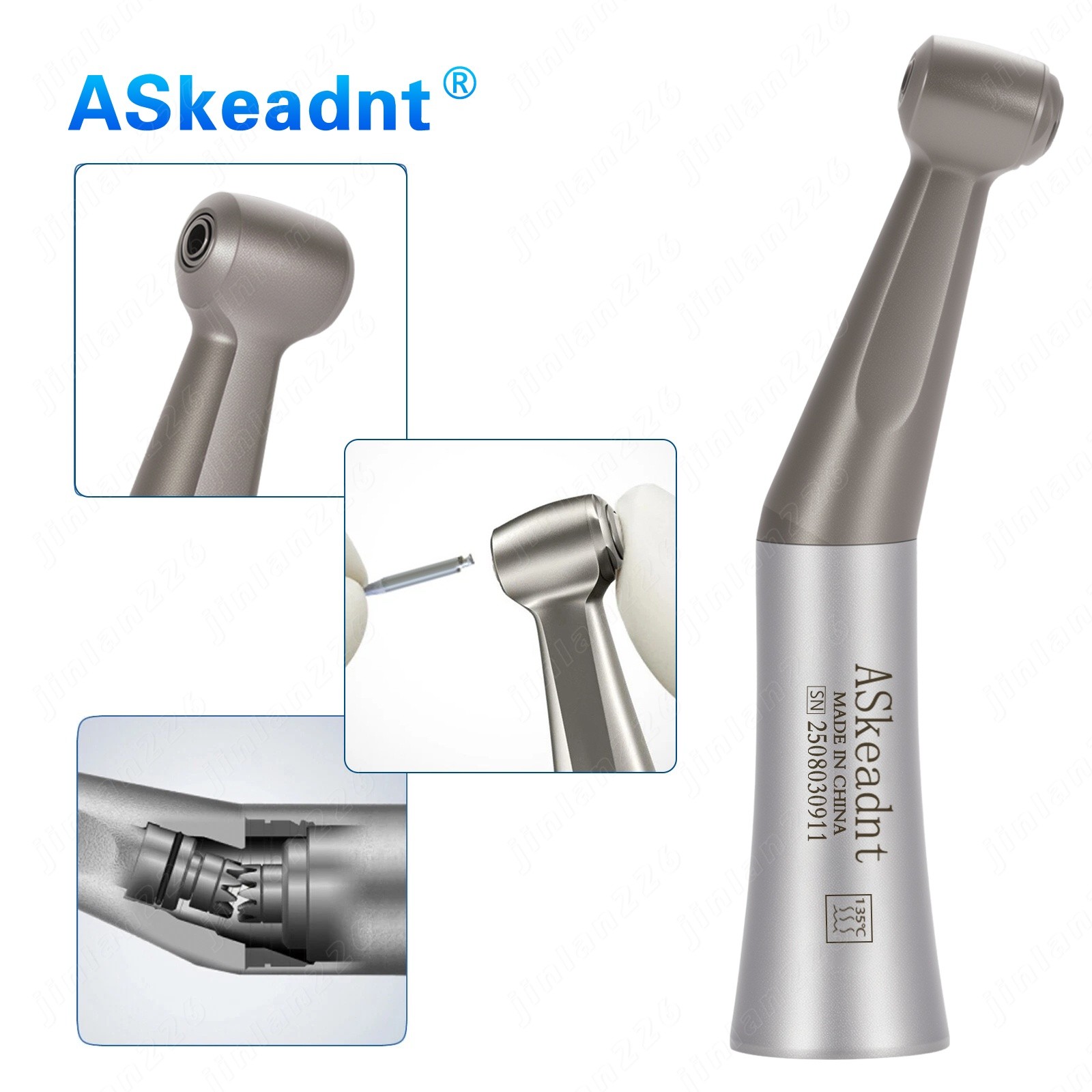 NSK Style Dental Slow Low Speed Contra Angle Handpiece push button RA2.35mm burs