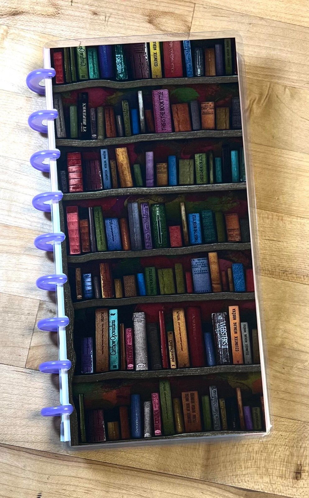 Bookshelf Love of Books Cover Set for use with Half Sheet Notebook Happy Planner