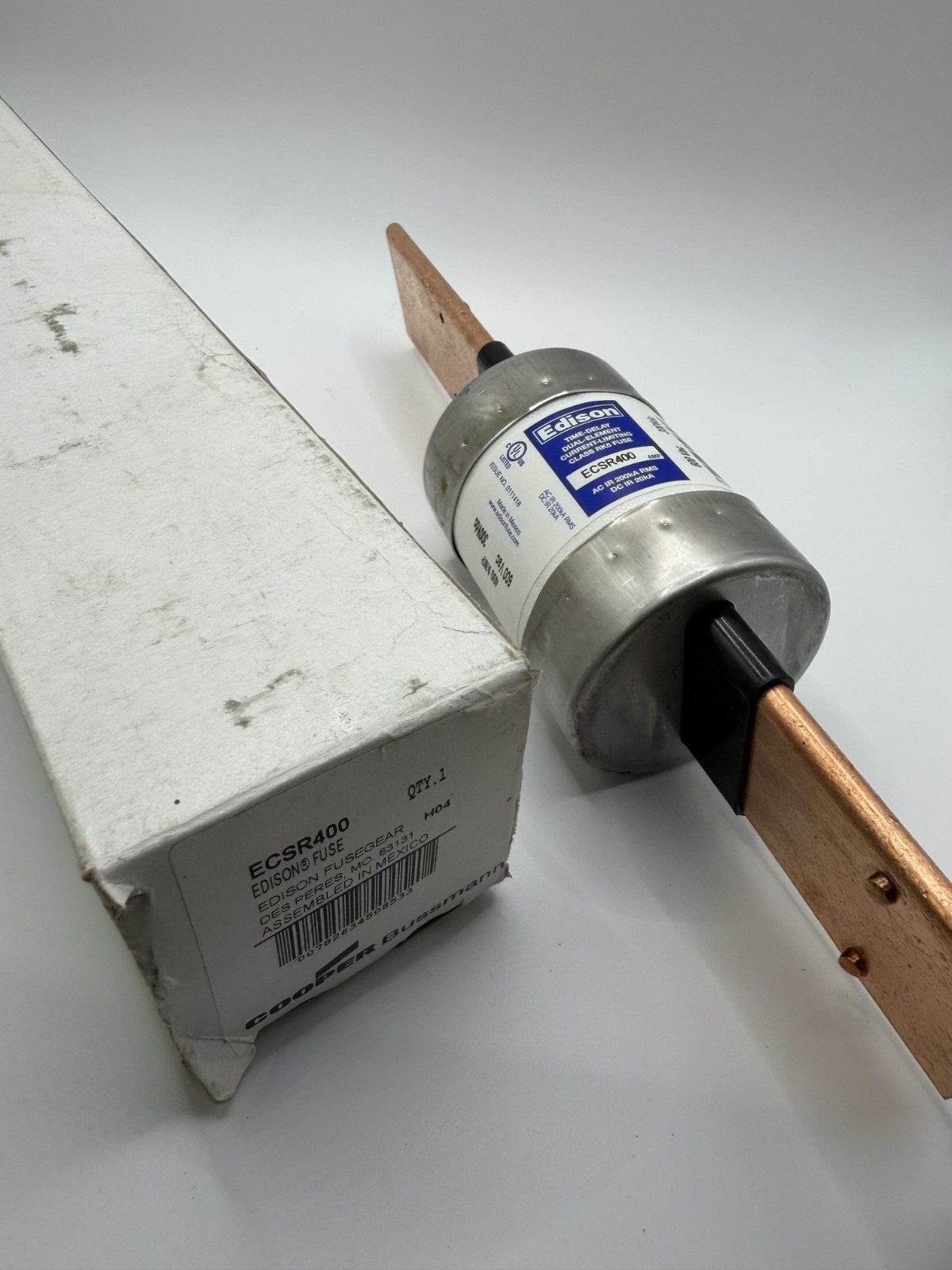 Edison ECSR400 400A 600V 200kA Time Delay Dual Element Current limiting RK5 Fuse