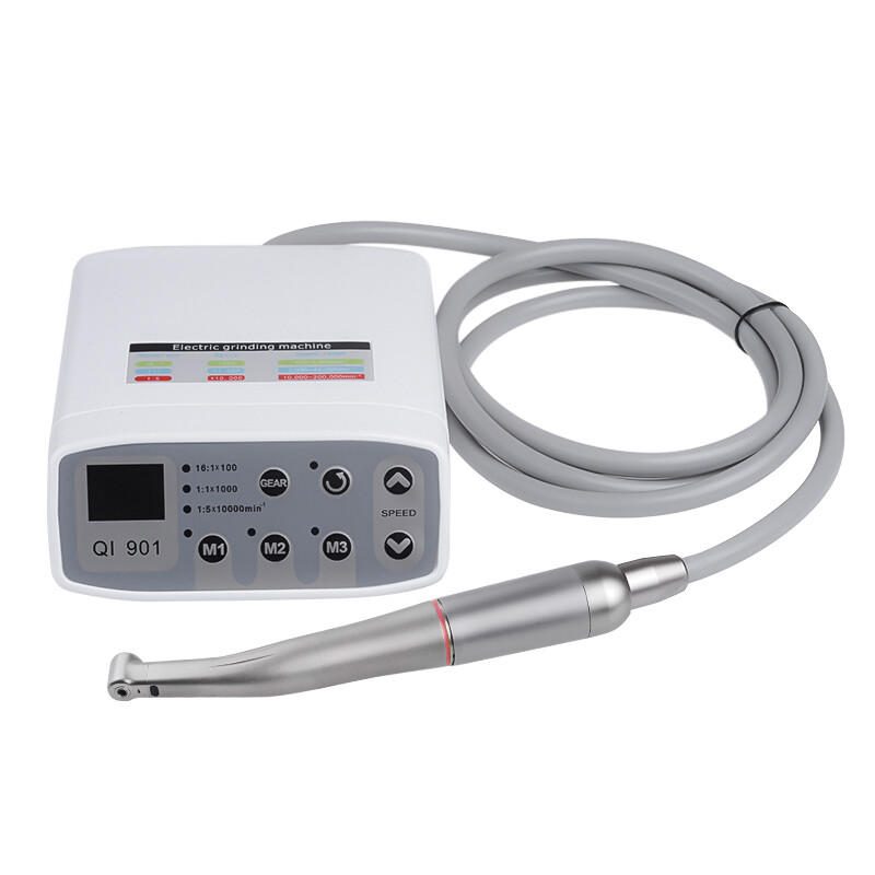 Dental Brushless Electric LED Micro Motor 4 Hole QI 901 with 1:5 Contra Angle