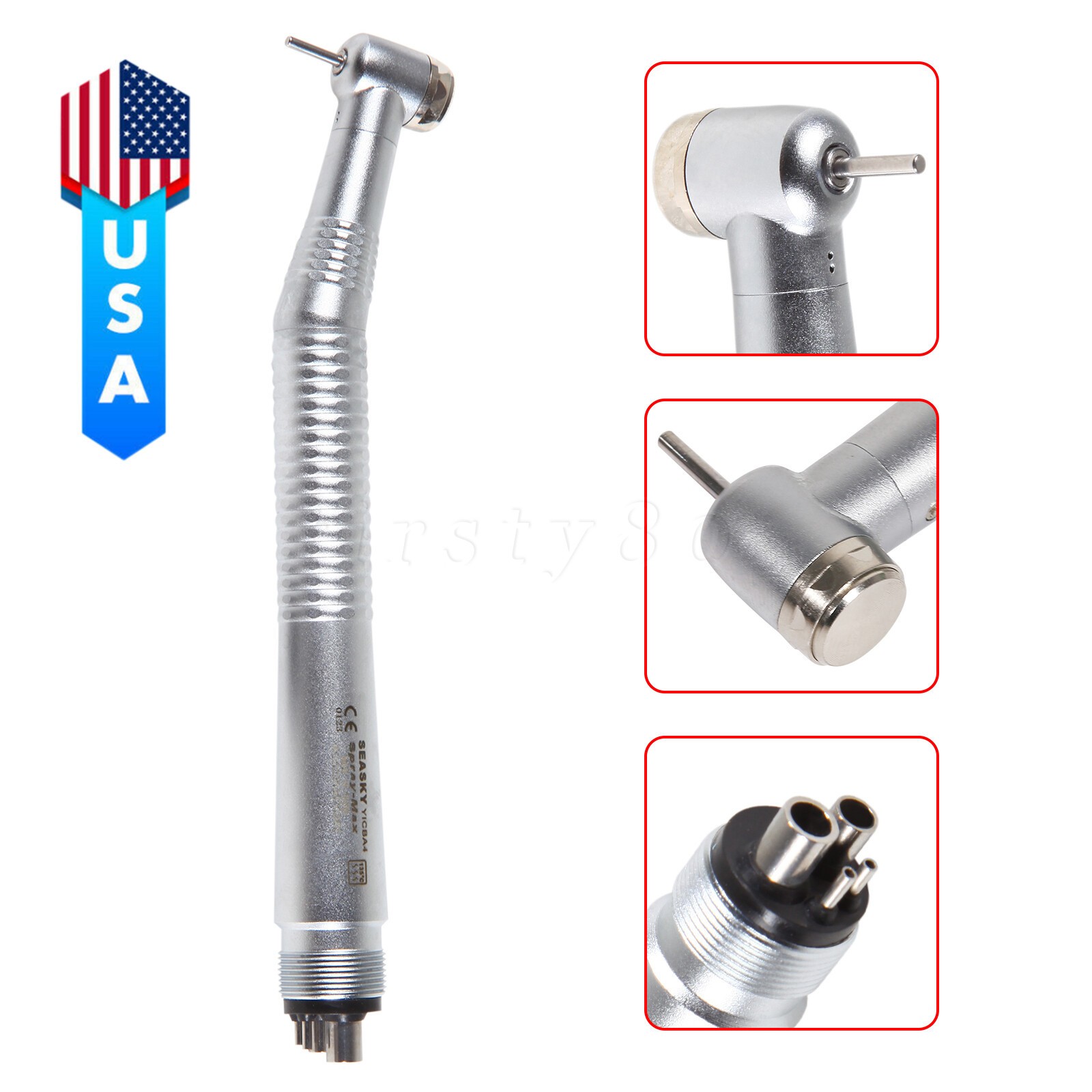 NSK Style Dental Fiber Optic LED E-generator/ High Speed Handpiece 2/4Holes