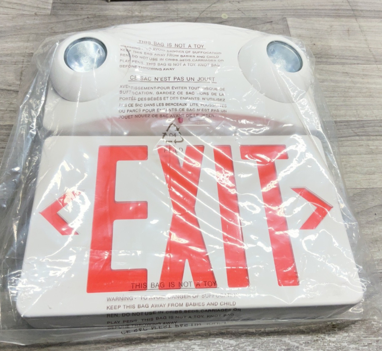 Thomas & Betts UQLXN500R- 2MRSN COMPACT UNIVERSAL LED RED EXIT LIGHT #303ML