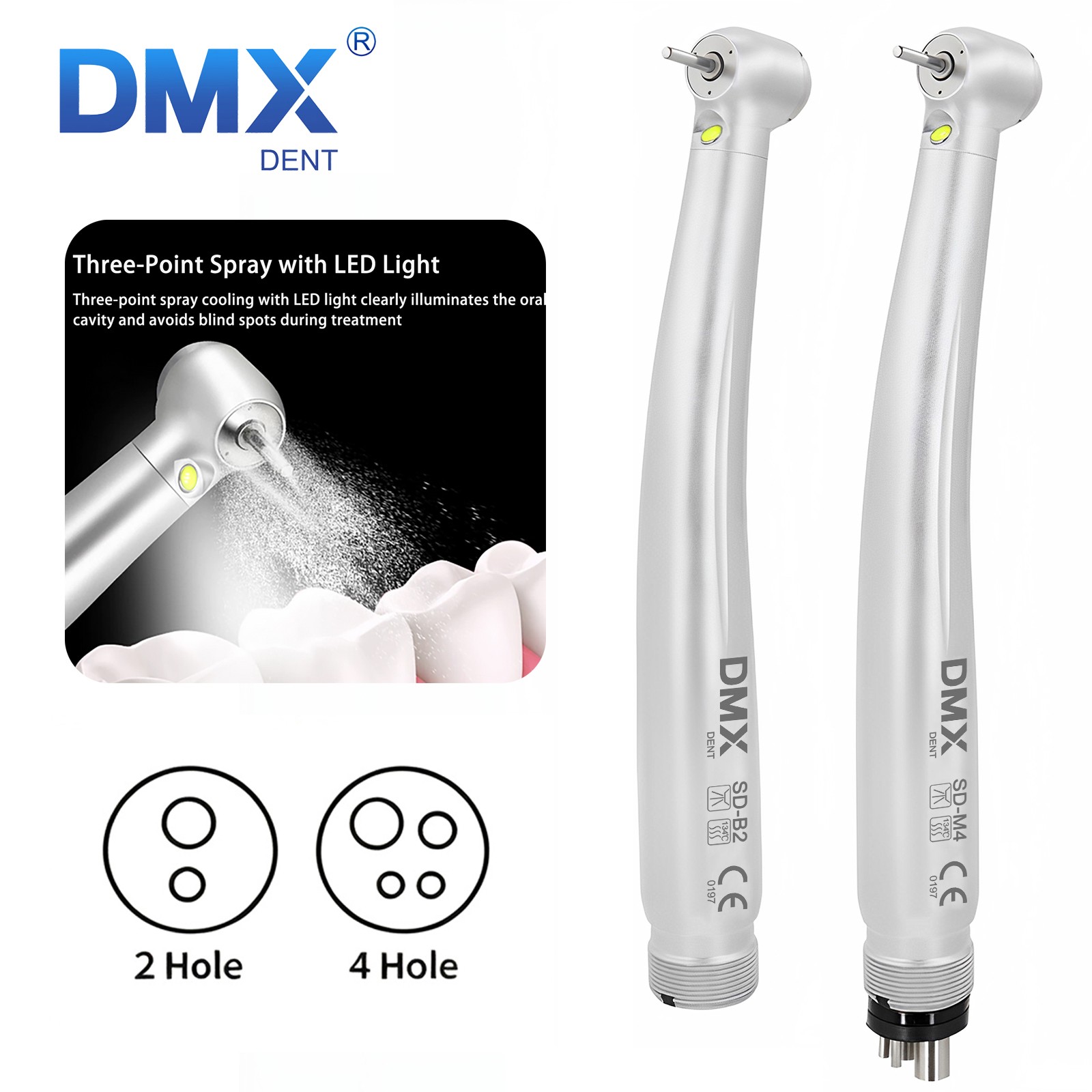 DMXDENT Dental LED E-generator High Speed Handpiece Turbine Standard NSK Style
