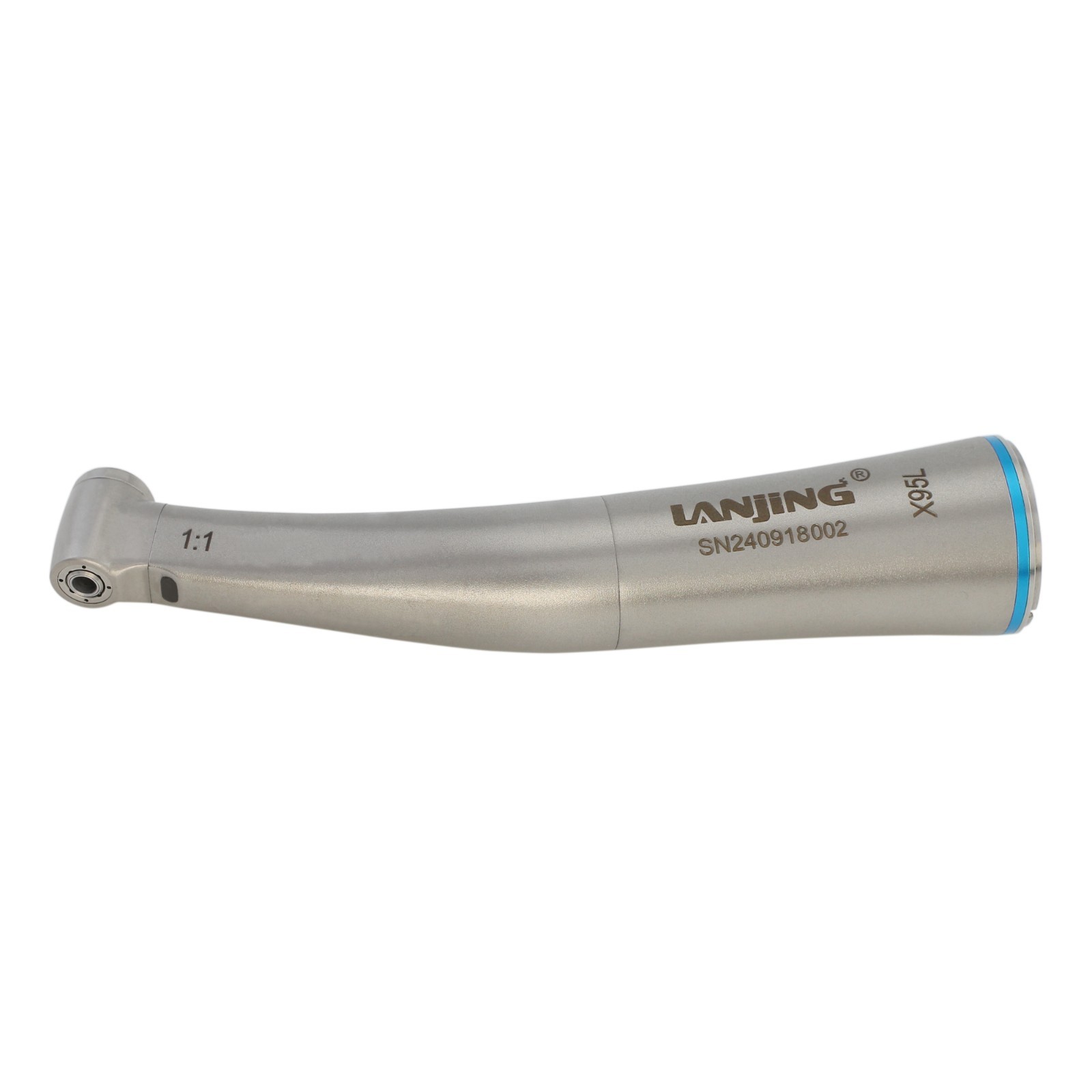 Dental Low Speed Contra Angle Handpiece 1:1 Fiber Optic Electric Quattro Spray
