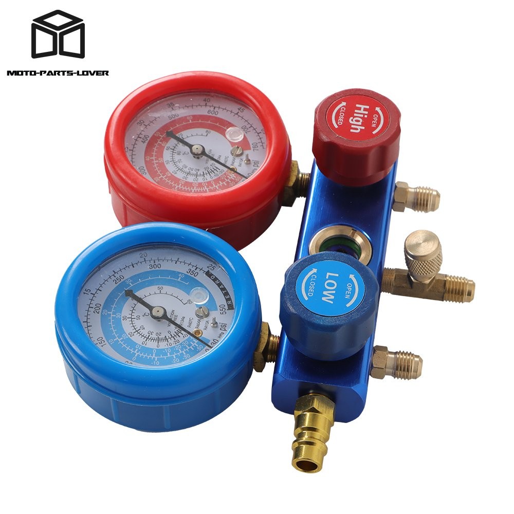 3 CFM 110V / 60HZ AC Manifold Gauge Set Air Vacuum Pump HVAC & R134A Kit