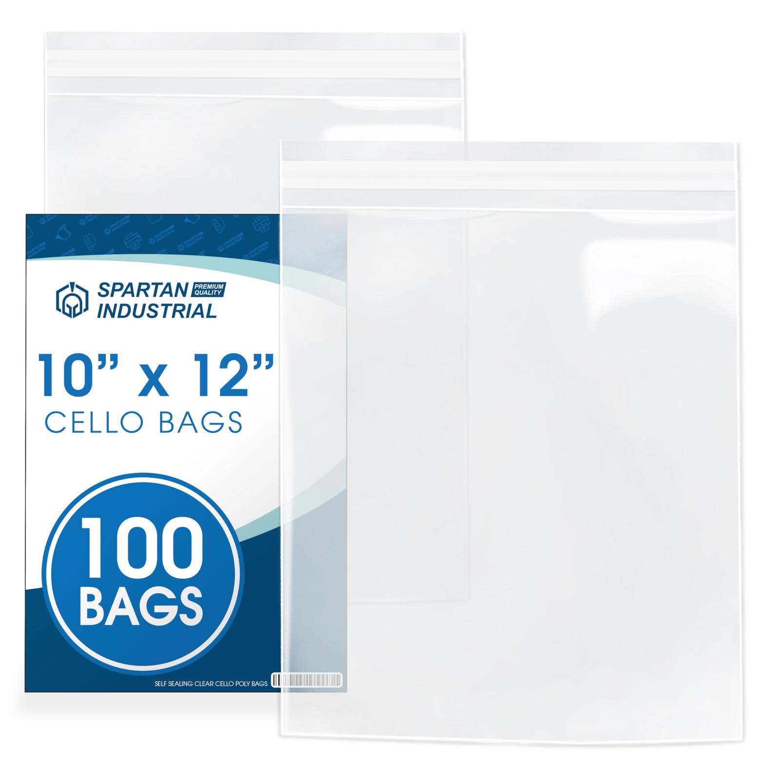 10″ X 12″ Resealable Cello Poly Bags 100 Count for Packaging Clothes