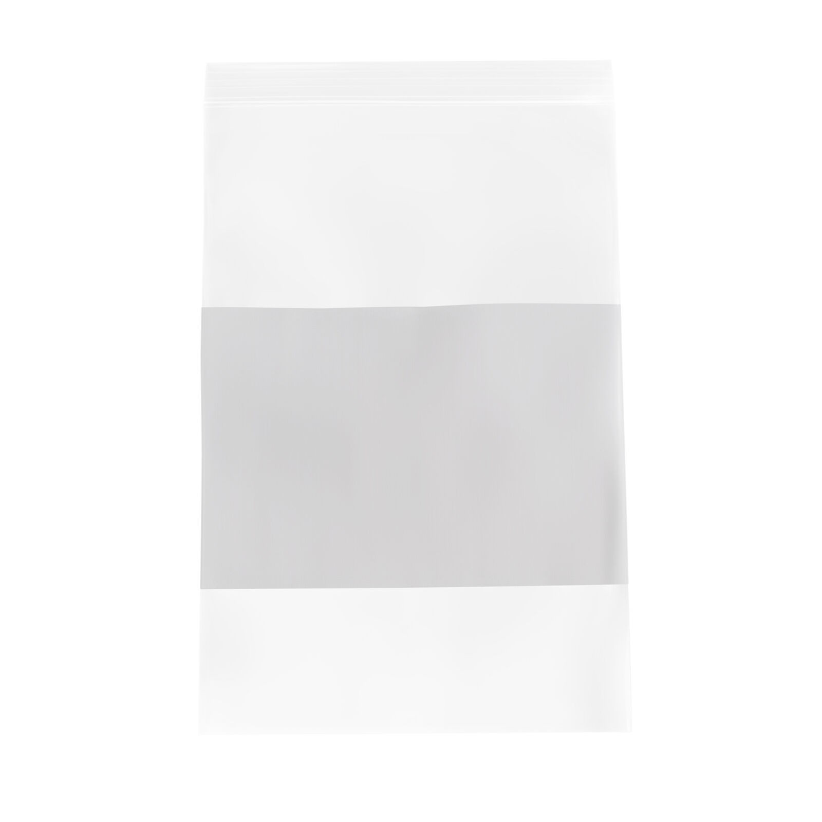 2 Mil Clear Reclosable Poly Bags with White Block Zipper 6″ x 9″ Pcs of 4000