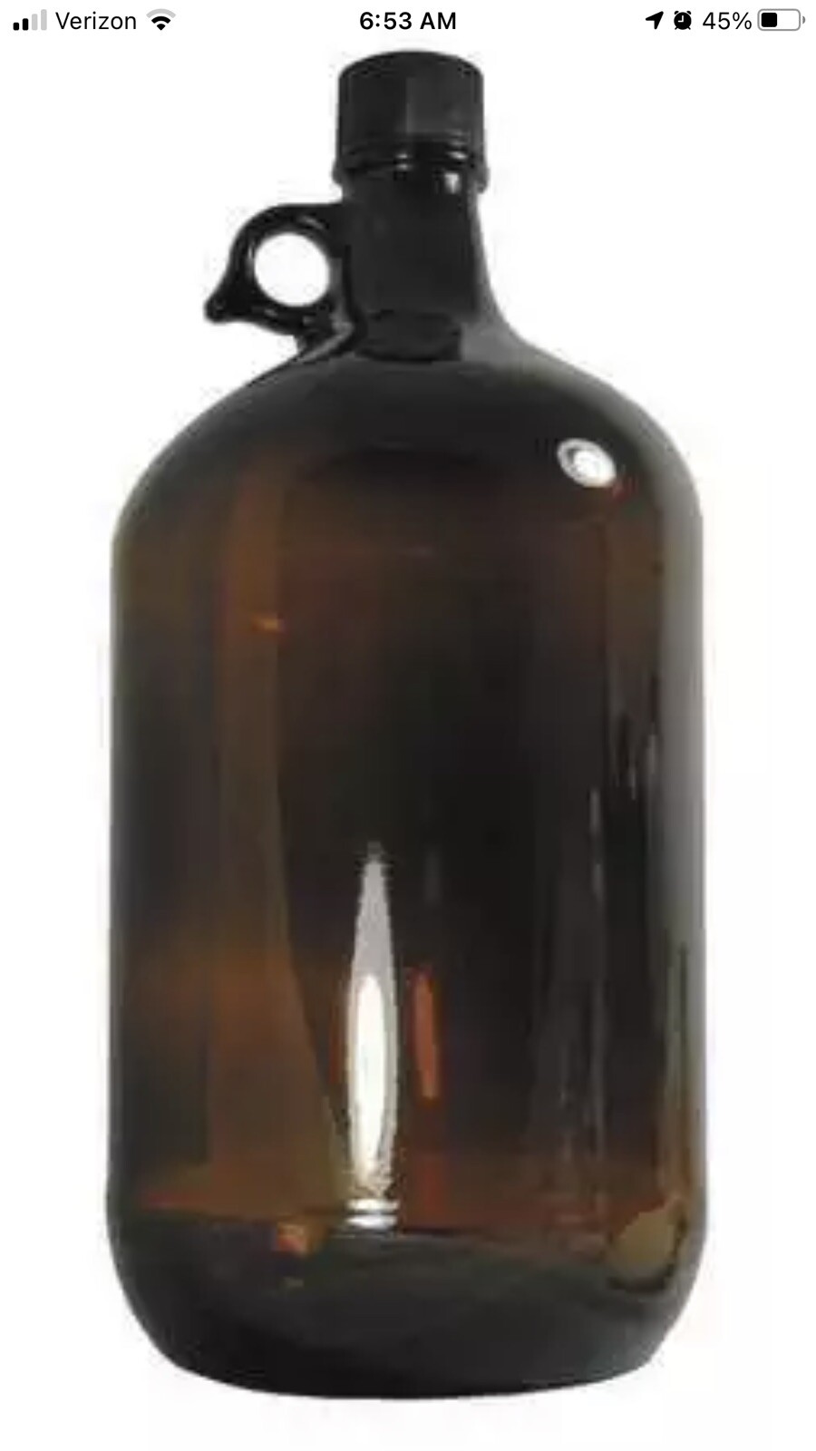 Lot Of 6 QORPAK GLC-07021 Jug,2500mL,Glass Beer Growler 2.5 Liter Shatterproof N