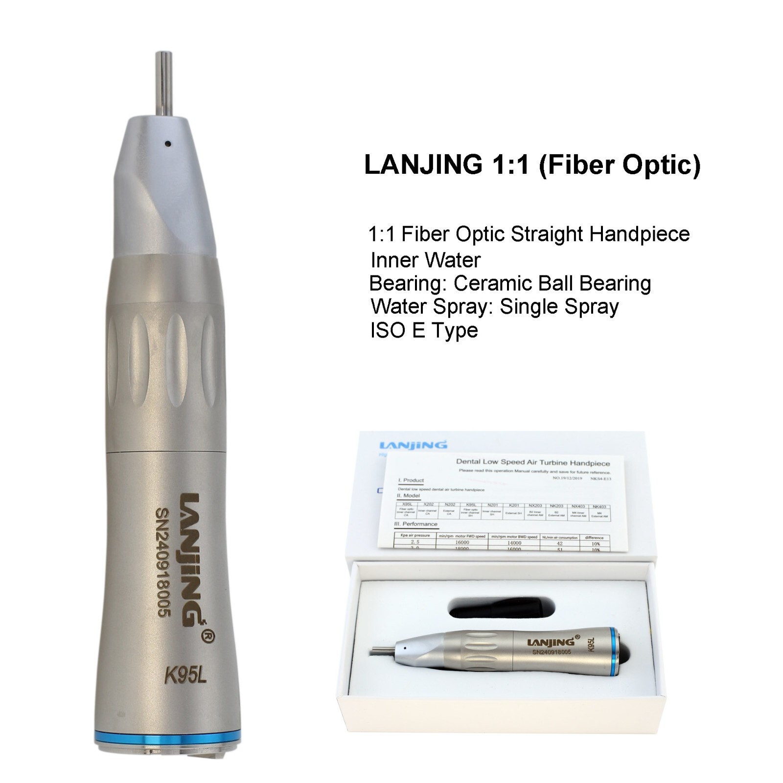 Dental Electric Handpiece 1:5 1:1 1:4.2 Contra Angle Surgical Increasing LED NSK