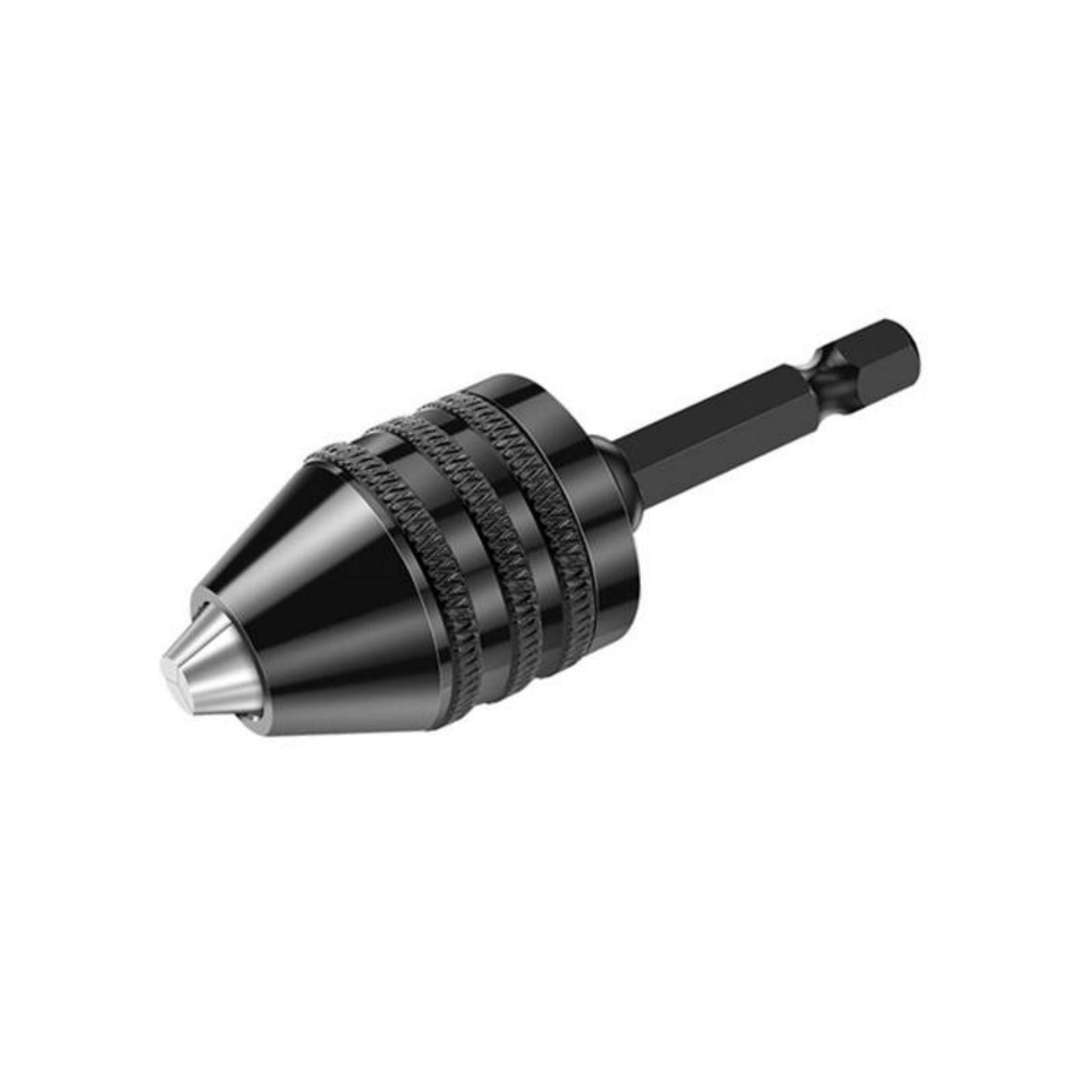 4Pcs 1/4″Hex Shank Keyless Drill Chuck Adapter Bit Quick Change Converter Driver