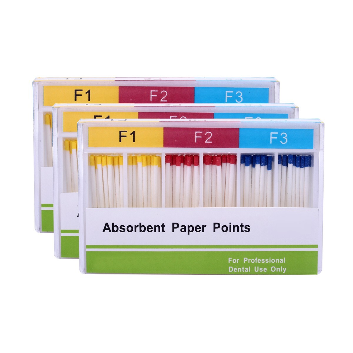 5x AZDENT Dental Endodontic Absorbent Paper Points F1.F2.F3 60pcs/pack