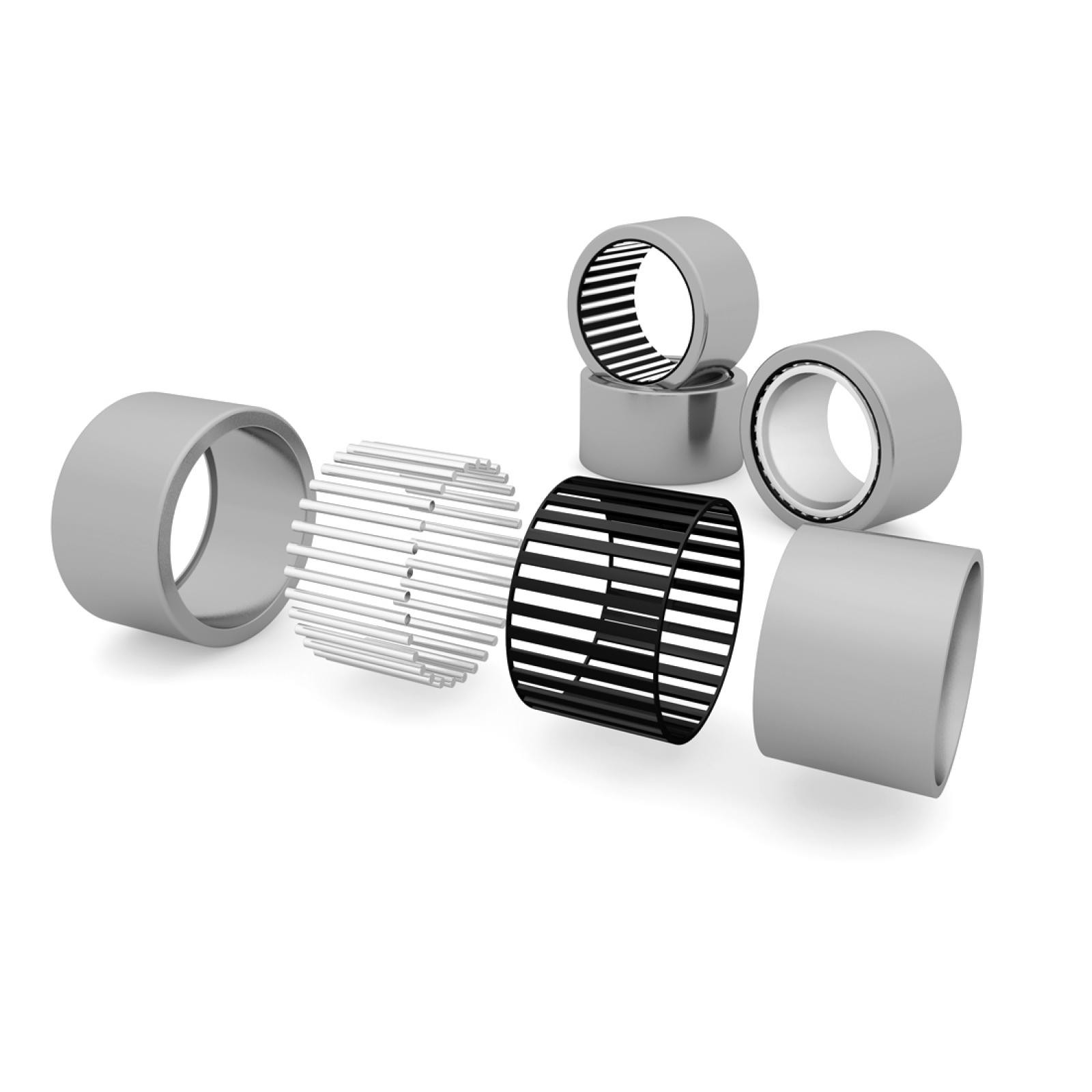 HK2016 Drawn Cup Needle Roller Bearings 20mm Bore Dia 26mm OD 16mm Width 5pcs