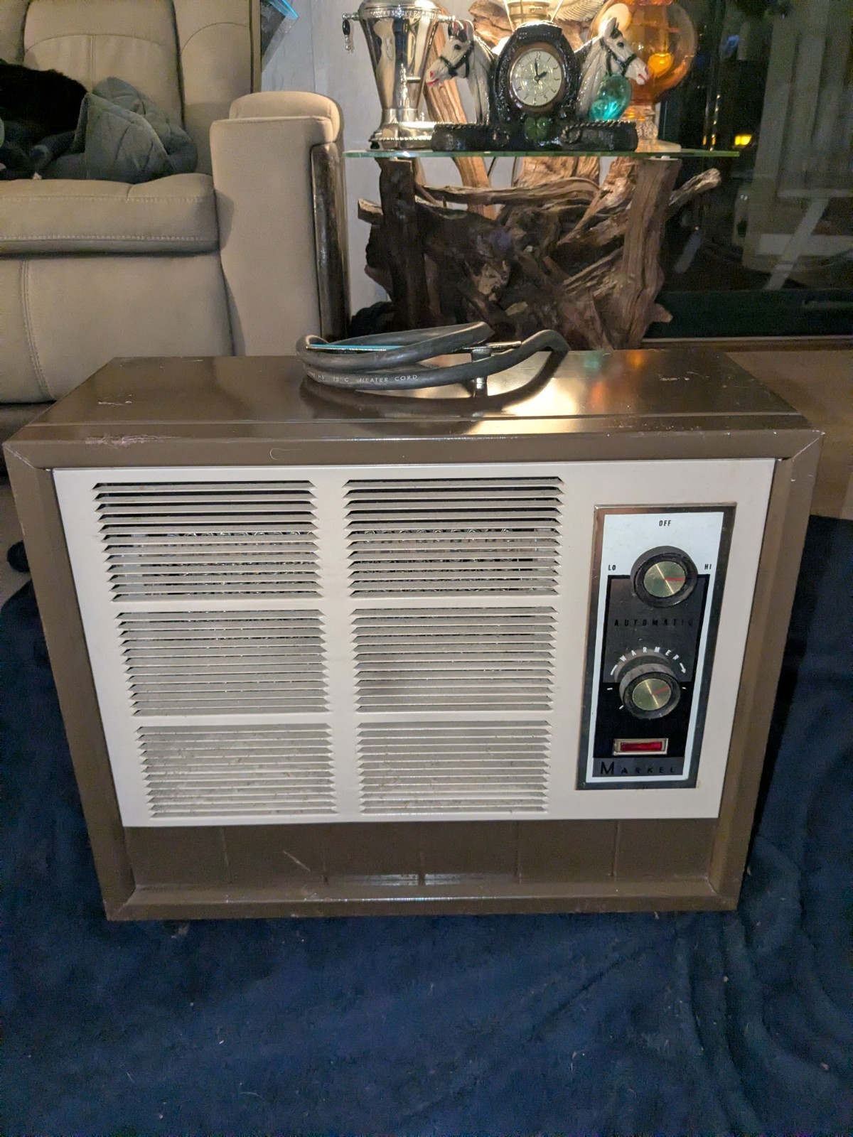 Vintage Markel Electric Portable Heater Model H242T 2500 To 4000 Watts 240 Volts