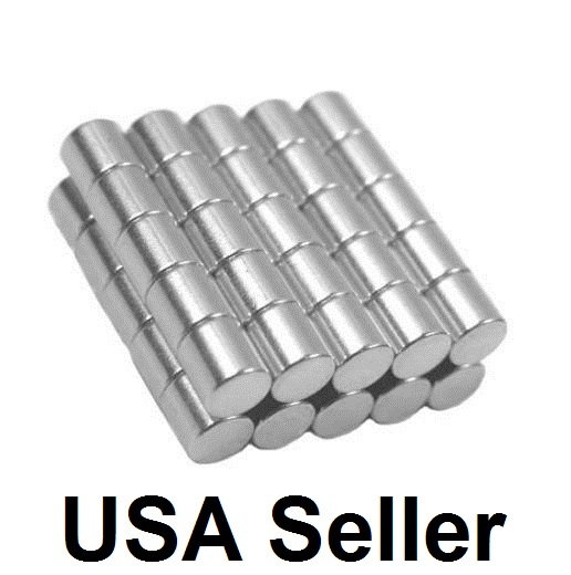Lot 1/2″ 3/4″ 3/8″ 1/4″ 5/16″ Neodymium Rare Earth Cylinder Disc Magnets N48 N50