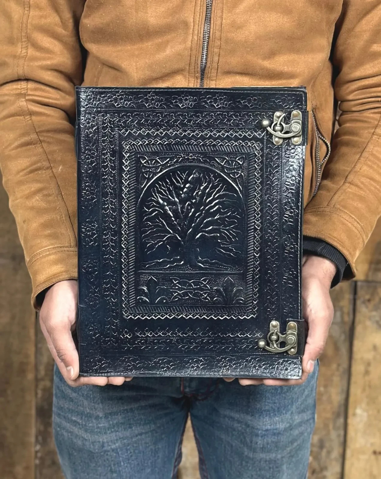 Extra Large Leather Journal Personalized Notebook Gift for Him Her Birthday Gift