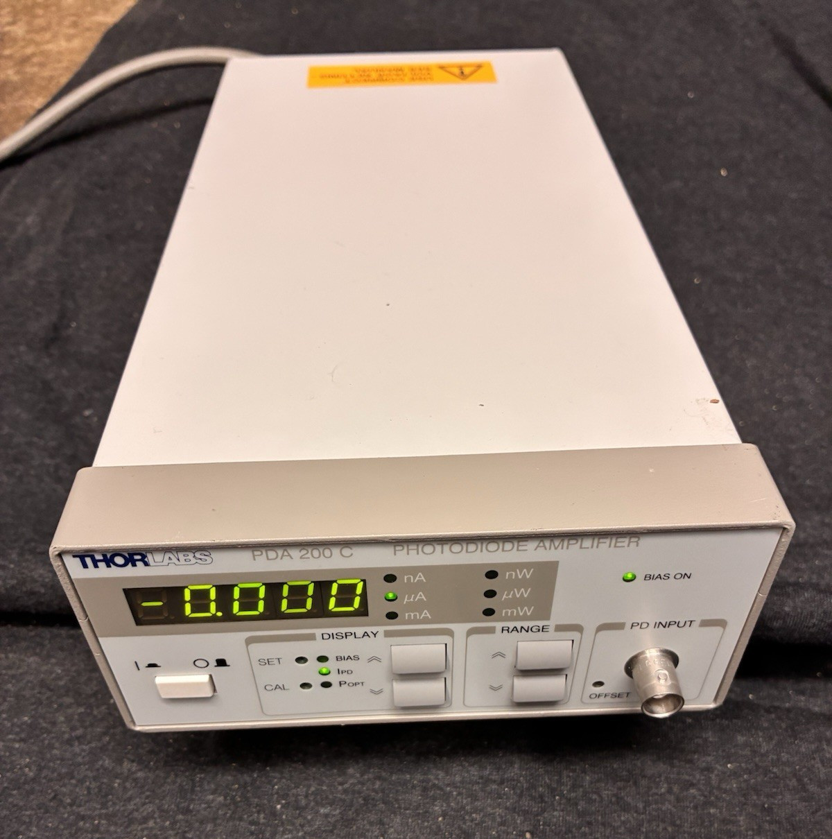 ThorLabs PDA200C Benchtop Photodiode Amplifier PDA 200C 200 C