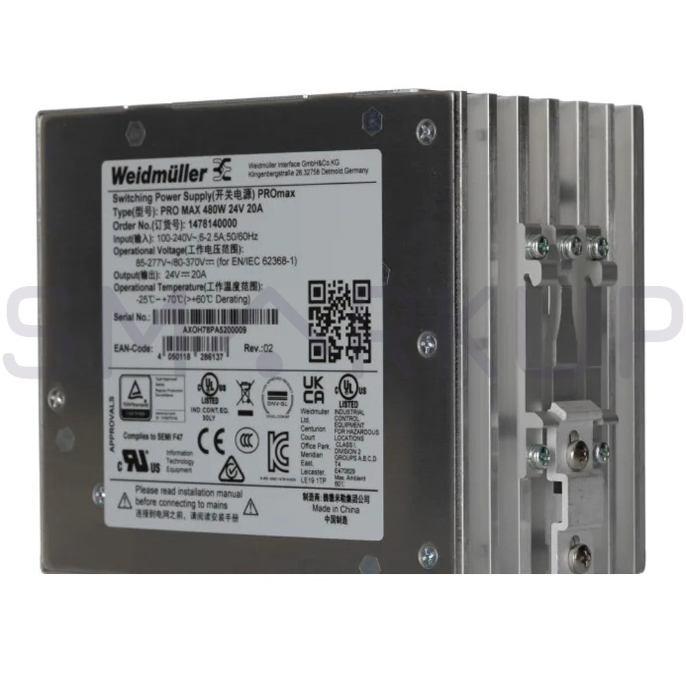 New In Box WEIDMULLER 1478140000 Power Supply 20A