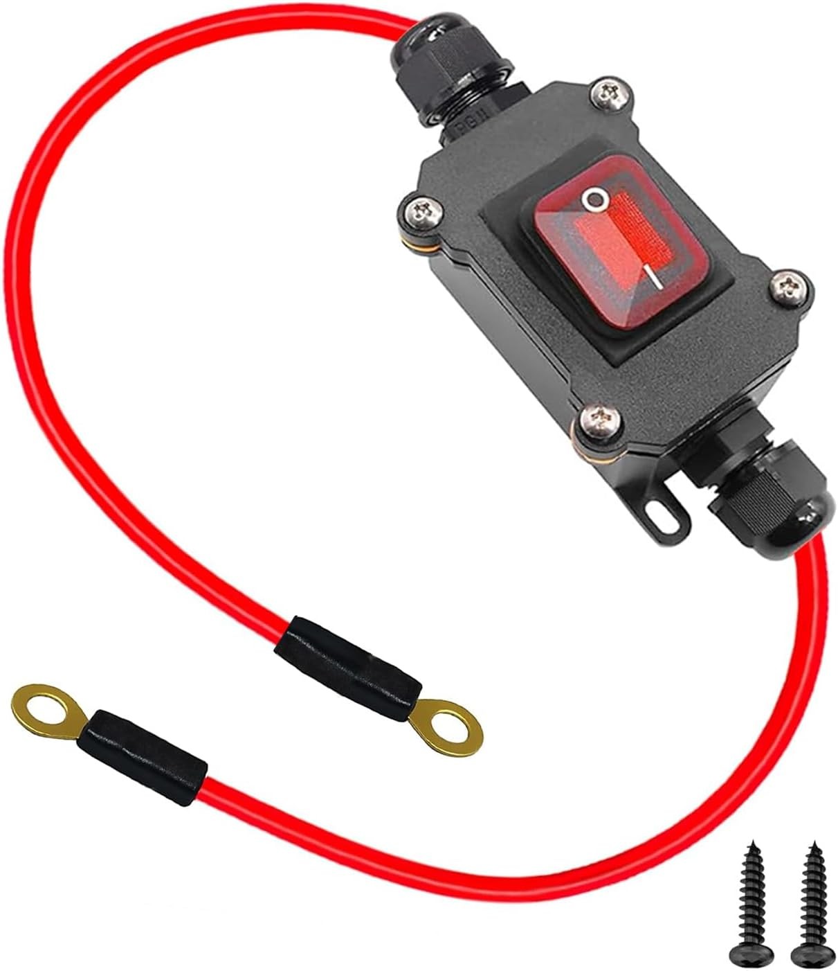 12V Inline Power Switch IP67 Waterproof Battery Disconnect Number of Items: 1