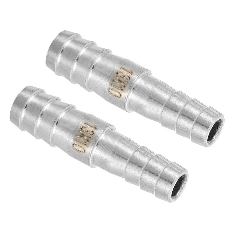 2Pcs 1/2″ to 3/8″ Hose Barb Reducer Pipe Fitting, 304 Stainless Steel Adapter