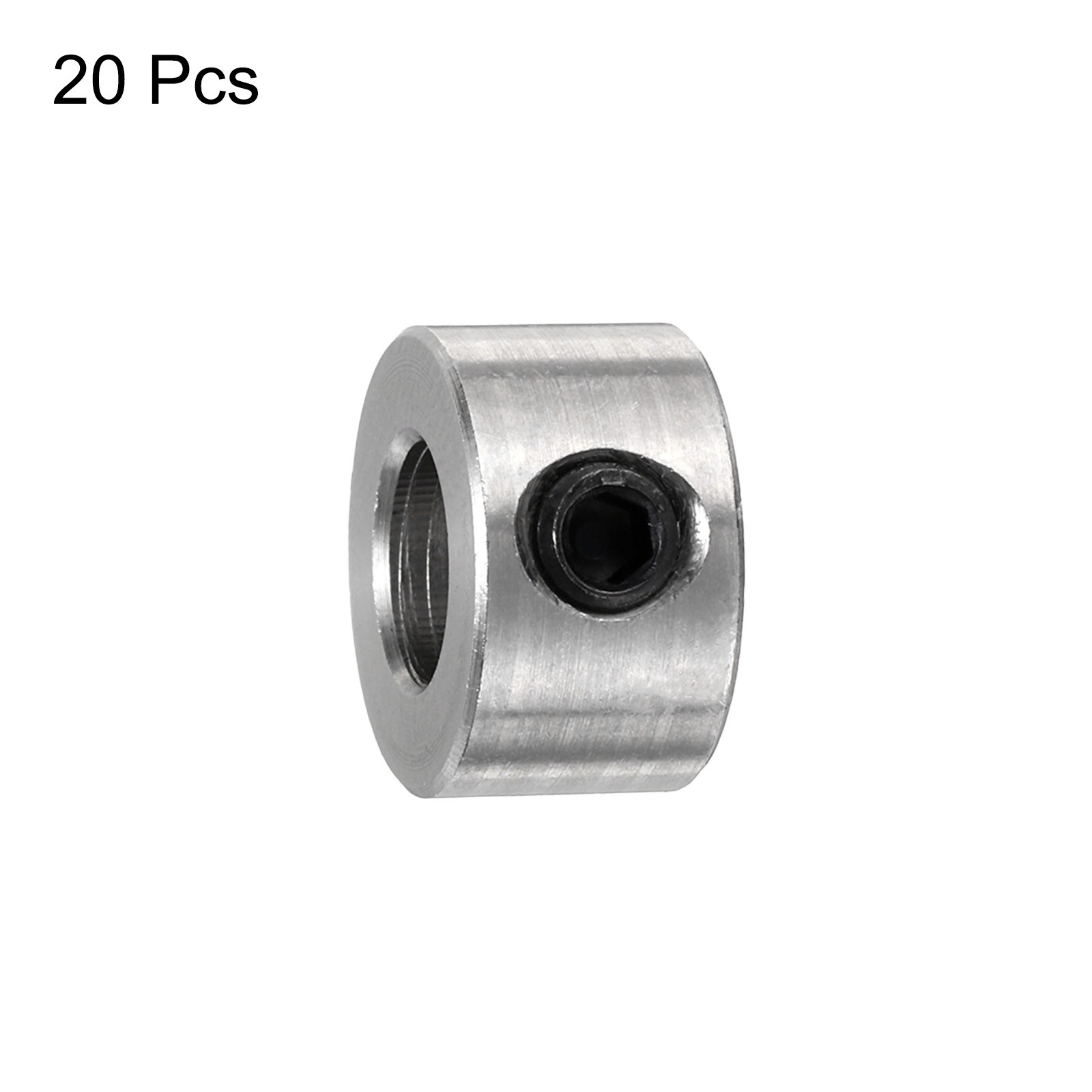 20pcs Set Screw Collars 6mm Bore Shaft Collars, 12mm OD, Stainless Steel