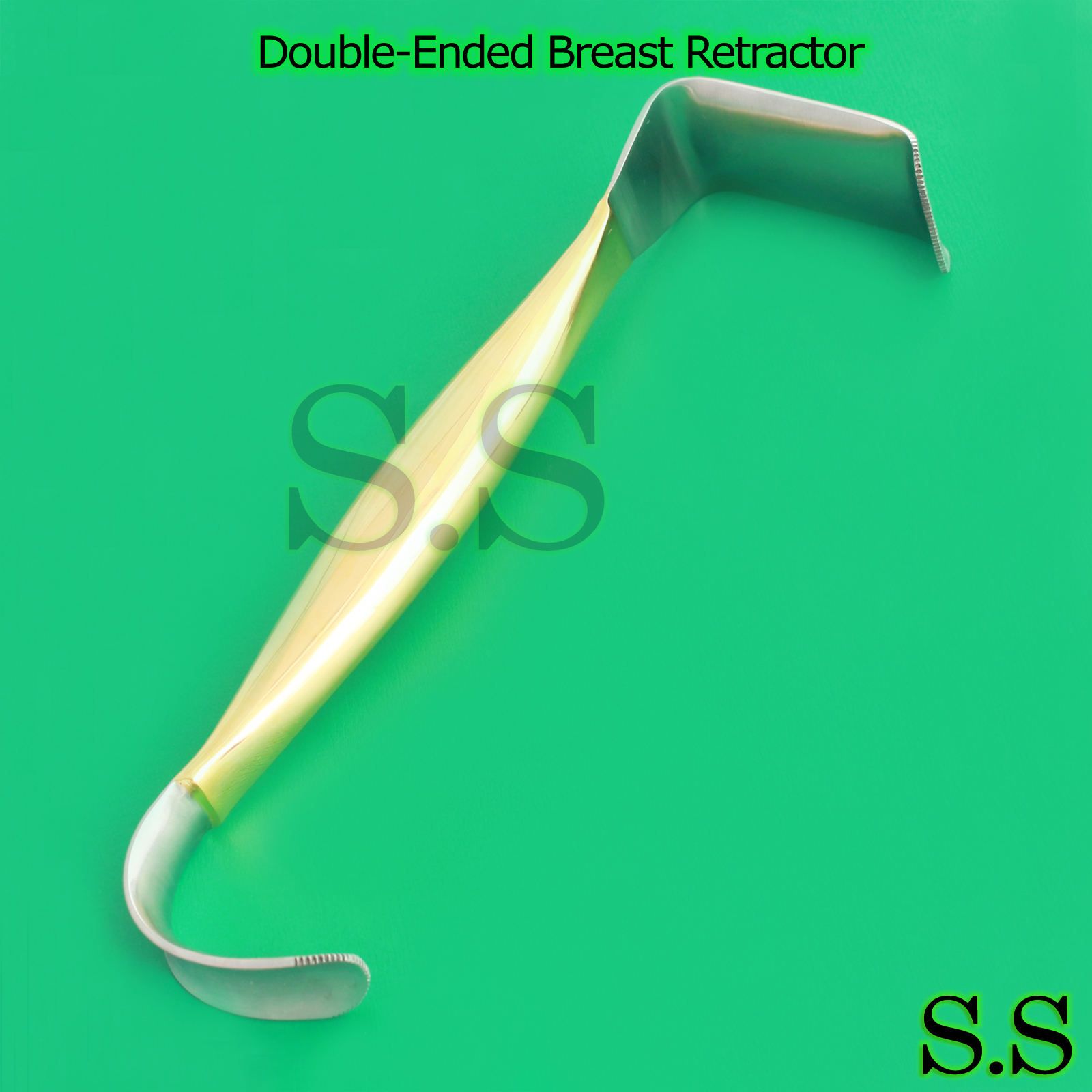 Double-Ended Breast Retractor, 9 1/2″ (24cm), blades 7/8in x 1-1/2in BST-07