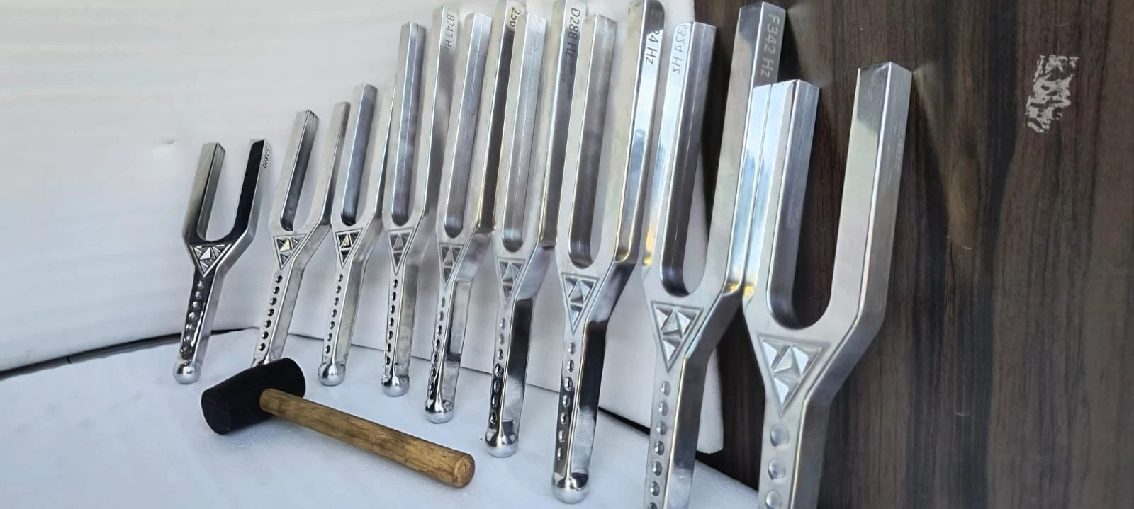 7 CHAKRA Combo Sound Swords Pack of 7 Giant Tuning Fork For Healing, Meditation