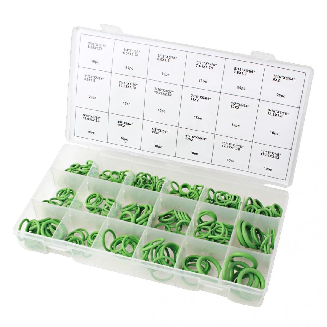 270pc High Pressure O-Ring Set HNBR A/C Assortment Kit Oil Proof Plumbing Air Ga