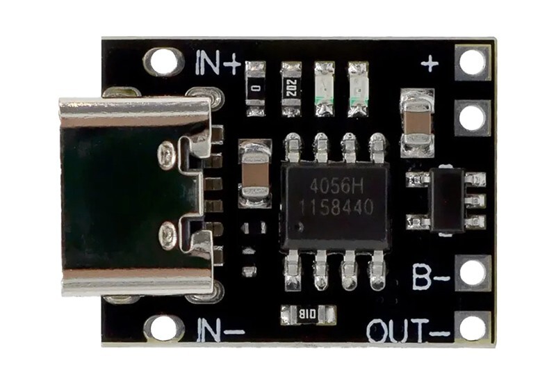 Tiny Smallest USB Type-C Ternary Lithium Battery Charger & Protection 3.7V 4.2V