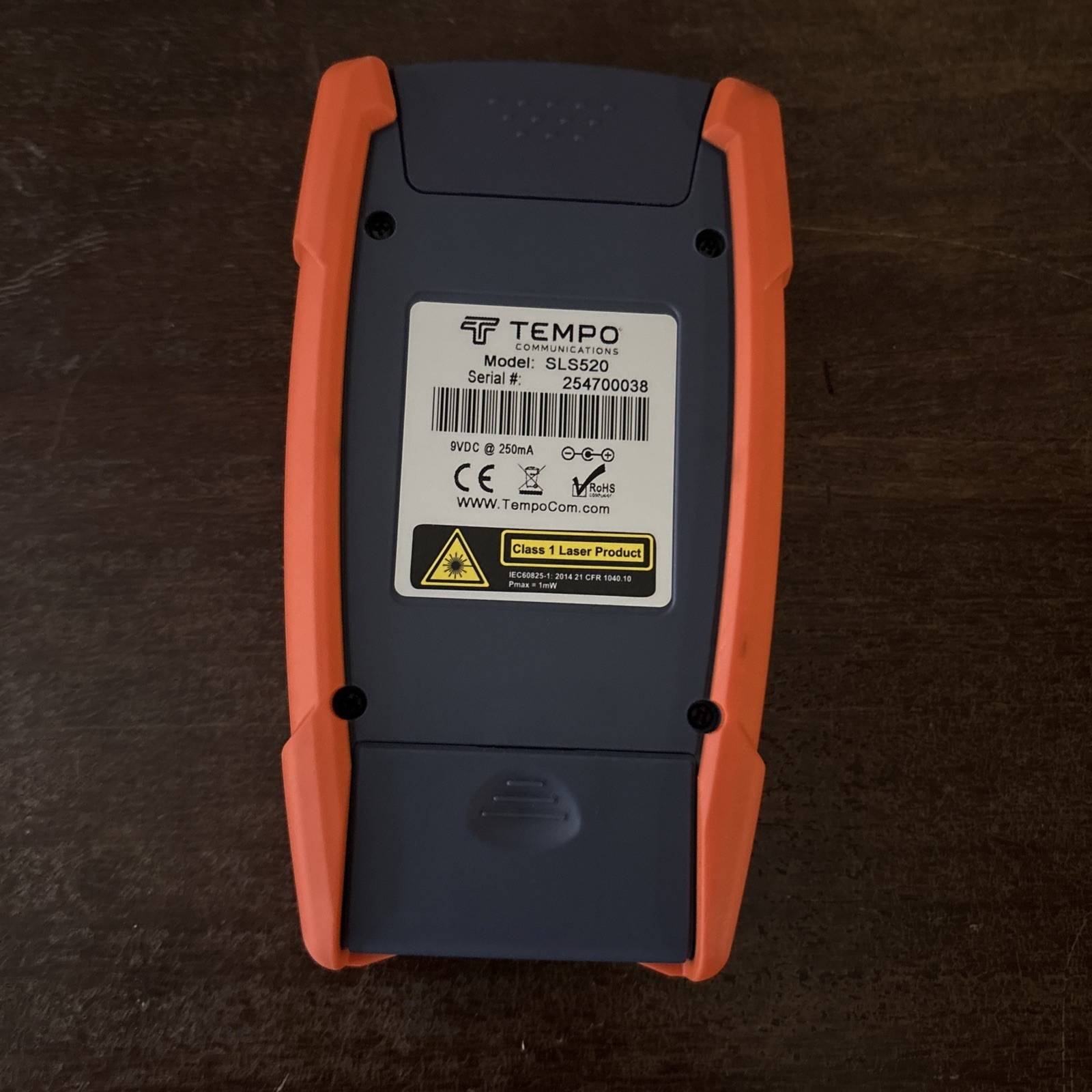 TEMPO COMMUNICATIONS HIGH POWER OPTICAL POWER METER MODEL: SLS520