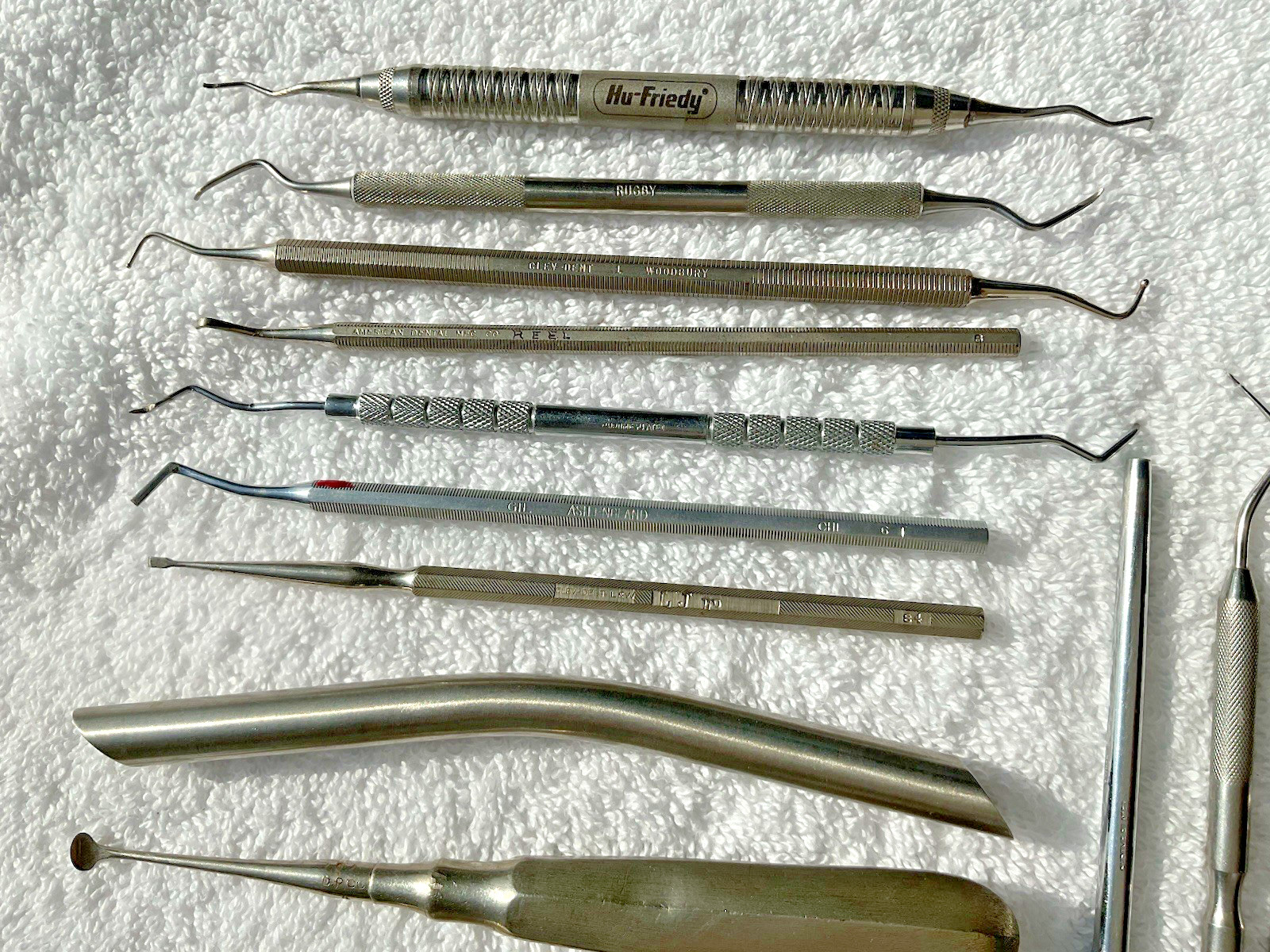 34 Lot of 34 Vintage Branded Dental Tools Picks Tweezers