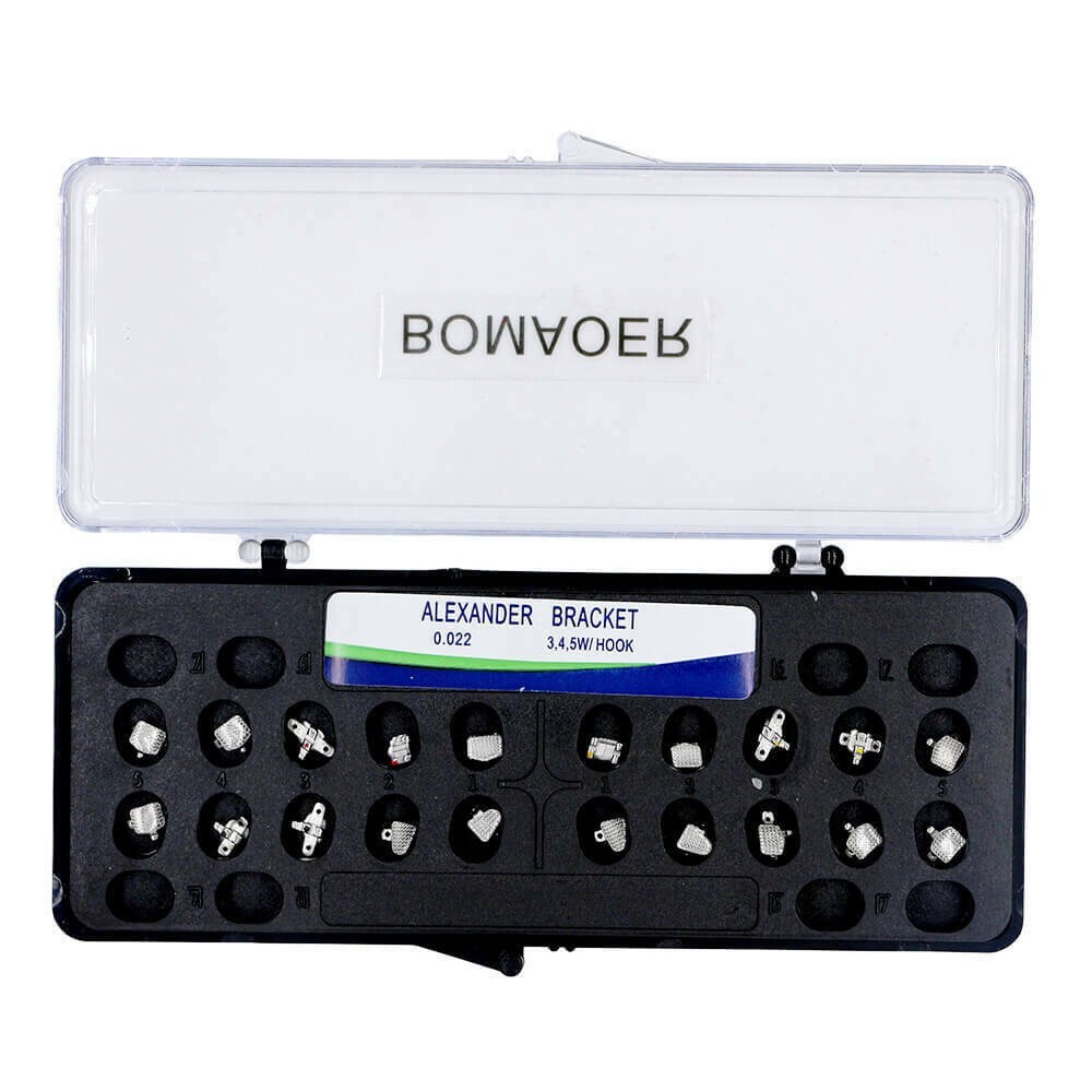 1 Kit 20PCS Dental Orthodontic Alexander Bracket Braces Roth 022 3-4-5 Hooks