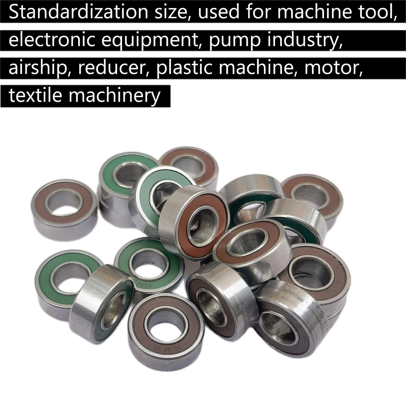 20pcs 5x11x4mm Precision Ball Bearings with Rubber Seals for Smooth Operation